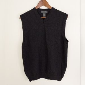 Mantles 100% Merino Wool Sleeveless Vest Size Large